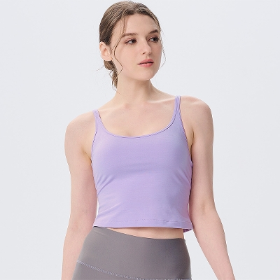 【SALE 40%OFF】ロービングUネッククロップドタンク／ライラック