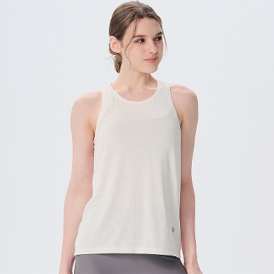 エッセンシャルレーサーバックタンク／スノーホワイト