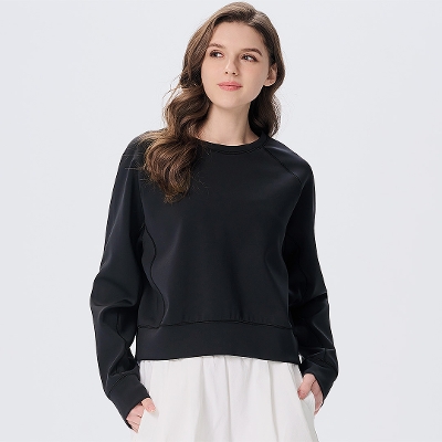 エアリーラグランロングスリーブ／ブラック