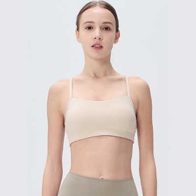 ベーシックXブラ／バックウィートベージュ