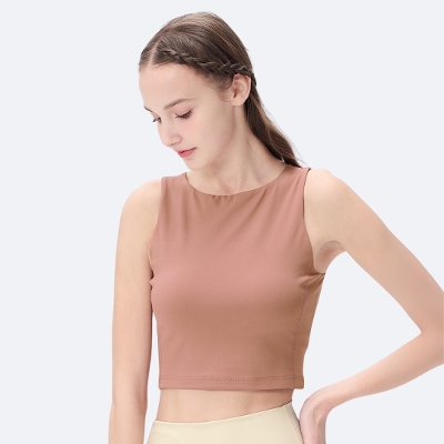 【SALE 30%OFF】クルーネッククロップドタンク／レッドビーン