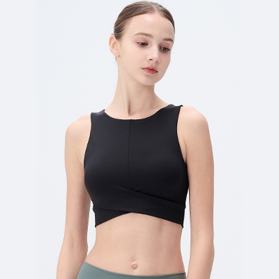 【SALE 30%OFF】クロスクロップドタンク／ブラック