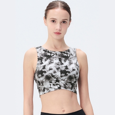 【SALE 30%OFF】クロスクロップドタンク／インクマーブル