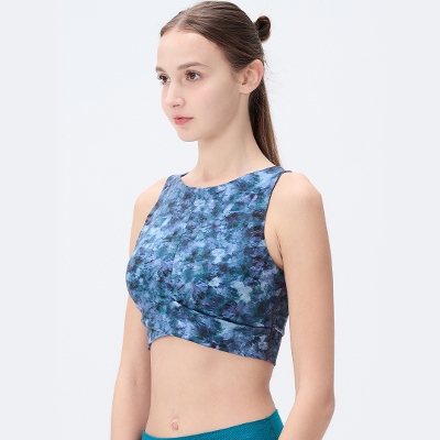 【SALE 30%OFF】クロスクロップドタンク／ディープオーシャン