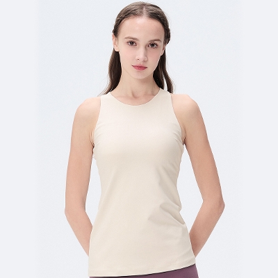 グランドールホルターネックタンク／バックウィートベージュ