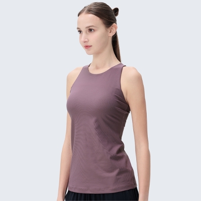 グランドールホルターネックタンク／ミディアムパープル