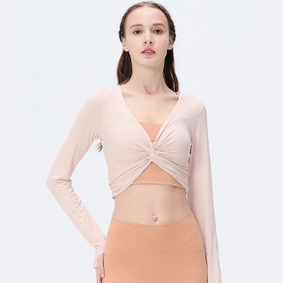 ビウィッチドロングスリーブ／ピンクベージュ