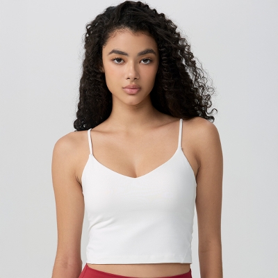 パンパーストラッピークロップドタンク／スノーホワイト