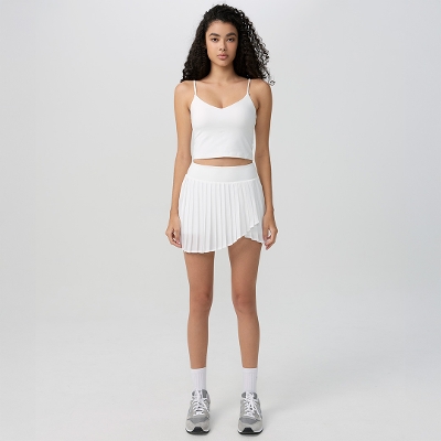 プリーテッドテニススコート／スノーホワイト