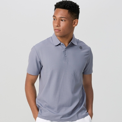 メンズソフトドライポロシャツ／ライトブルー