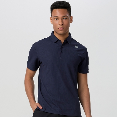 メンズソフトドライポロシャツ／ダークブルー