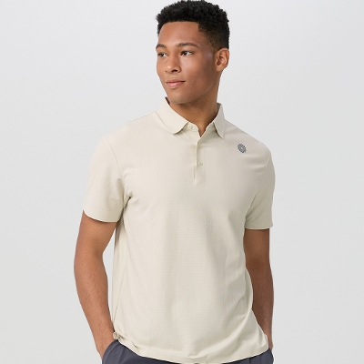 メンズソフトドライポロシャツ／ベージュ