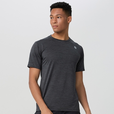 メンズクイックドライTシャツ／Iグレー