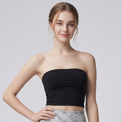 キューピッドチューブトップ／ブラック