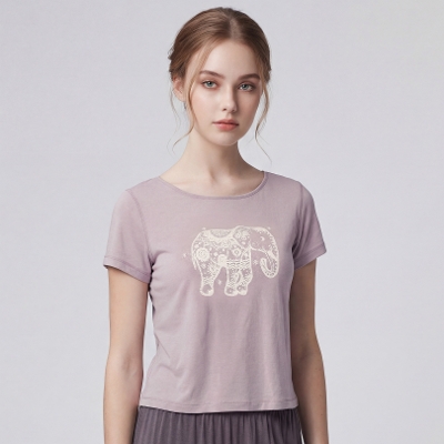 ガネーシャワイドカラートップ／ドライローズパウダー