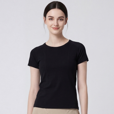 シームレスアクティブトップ／ブラック