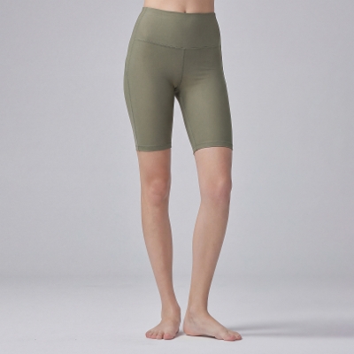 3分丈ハイライズショーツ／グリーンレイク