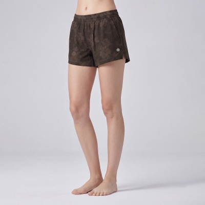 ツーピースジョガーショーツ／ブラウンフラワーズ